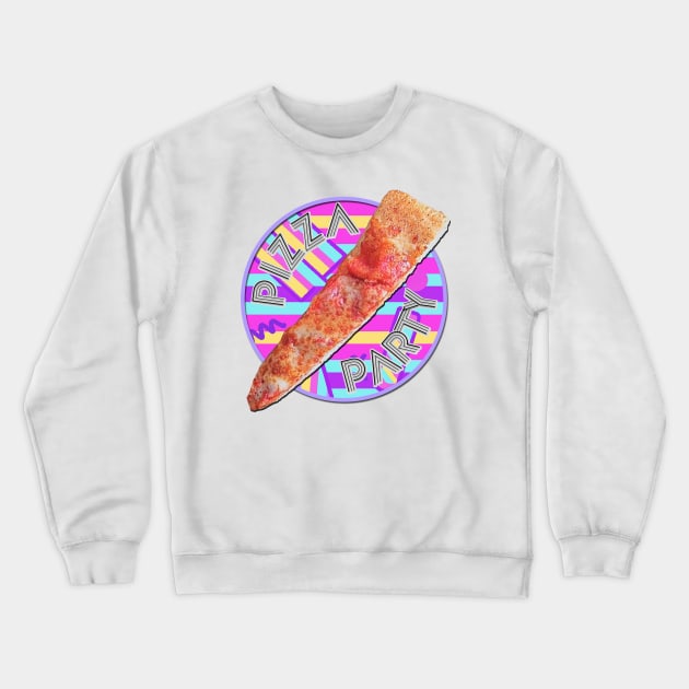 Pizza Party Meme, Tiny Slice l Crewneck Sweatshirt by karutees